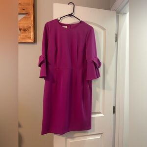 Donna Morgan Orchid statement sleeve dress